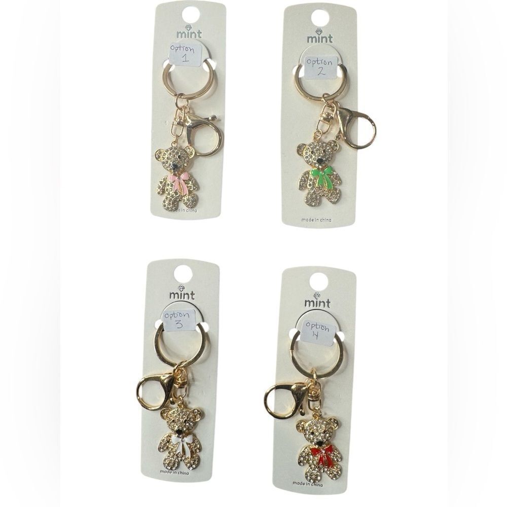 NWT MINT Teddy Bear Key Ring $10 Closet Minimum Purchase  4 Options